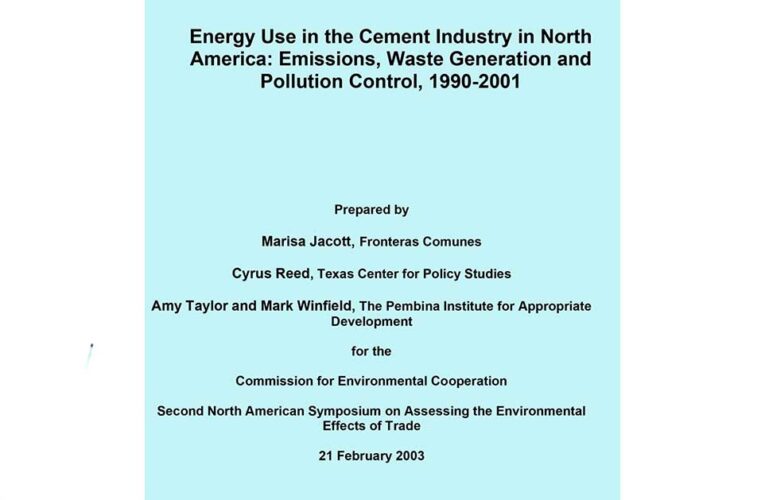 Energy use of the cement industry of North America